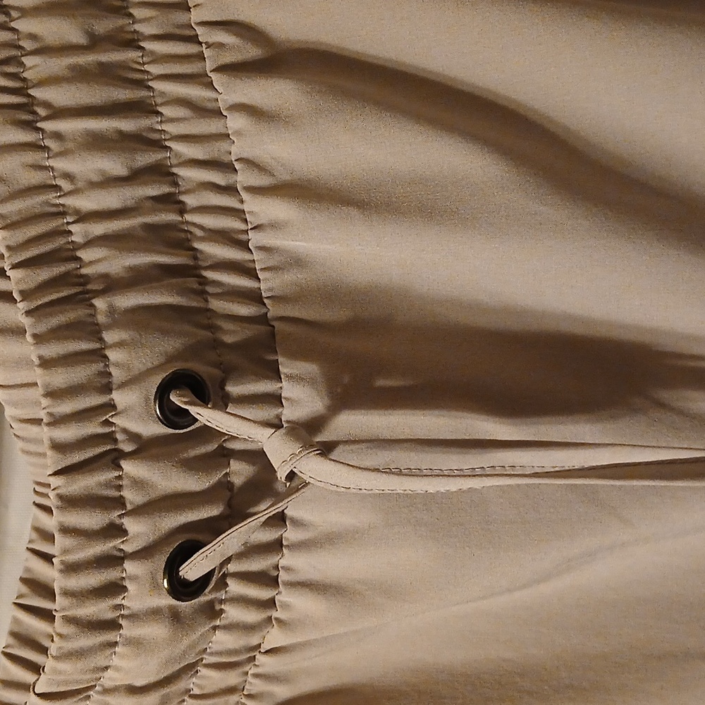 Vera Wang Women's Elastic-Waist Pull-On Pants in Light Taupe - Picture 5 of 11